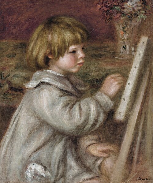 Le petit peintre (Claude Renoir), 1907, Auguste Renoir