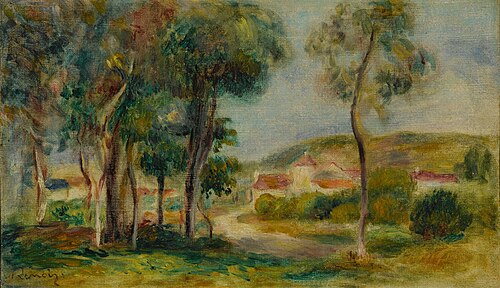 Landscape at Essoyes, 1903, Auguste Renoir