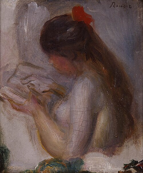 Portrait de jeune fille lisant, , Auguste Renoir