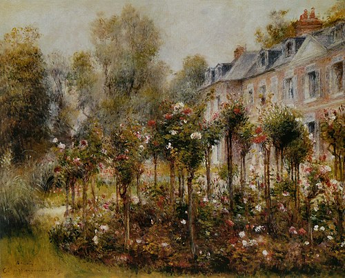 Les Rosiers à Wargemont, 1879, Auguste Renoir