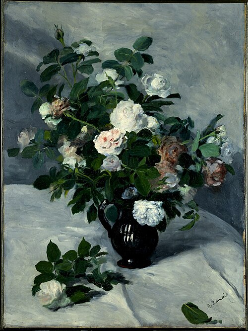 Still Life with Roses, 1866, Auguste Renoir