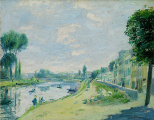 Bords de la Seine, Bougival, 1871, Auguste Renoir