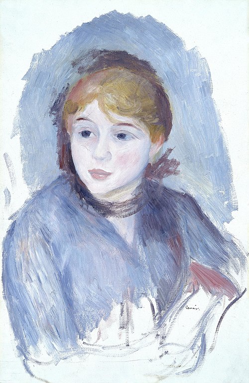 Young Girl in Blue, 1882, Auguste Renoir