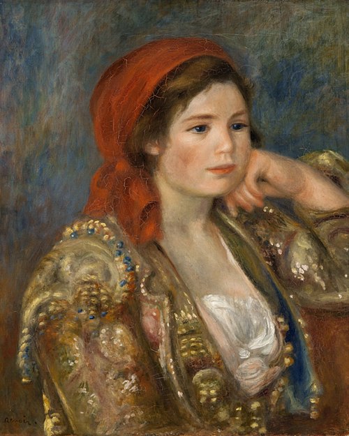 Girl in a Spanish Jacket, 1900, Auguste Renoir