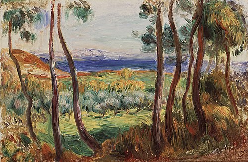 Pins aux environs de Cagnes, 1910, Auguste Renoir