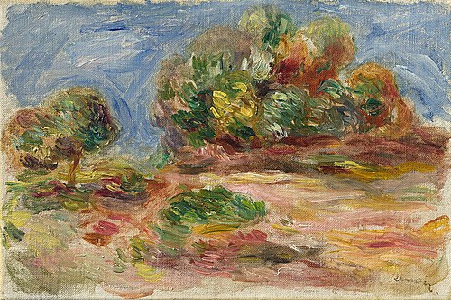 Landscape of Cagnes, 1900, Auguste Renoir
