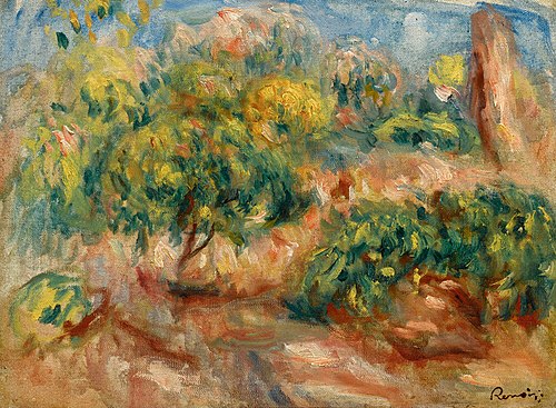 Esquisse de paysage à Cagnes, 1915, Pierre-Auguste Renoir