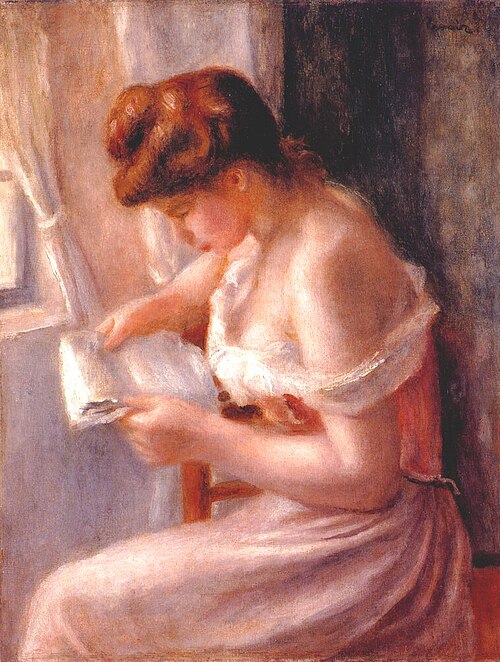 A Girl reading, 1919, Pierre-Auguste Renoir