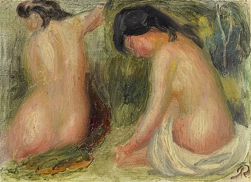 Bathing women, , Pierre-Auguste Renoir