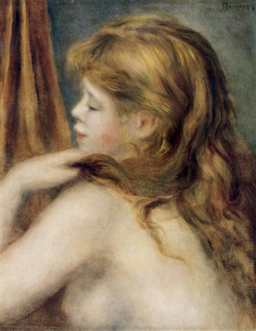 Head of a young woman, 1890, Pierre-Auguste Renoir