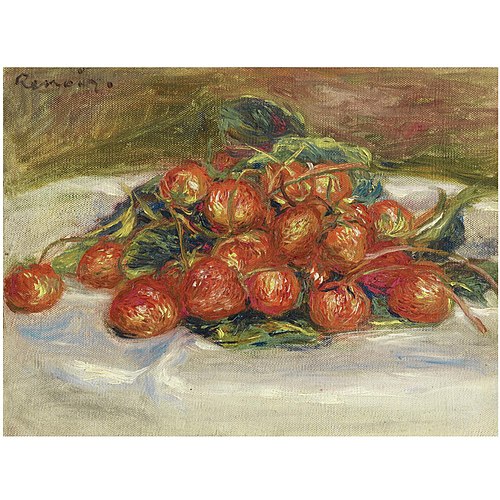 Nature Morte aux Fraises, , Pierre-Auguste Renoir