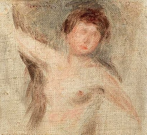 Naked woman in bust, 1895, Pierre-Auguste Renoir