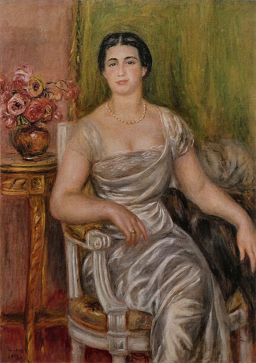 Portrait de la poétesse Alice Vallières-Merzbach, 1913, Auguste Renoir