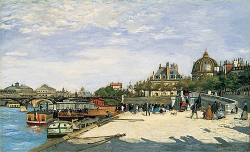 Le pont des Arts et l'Institut, 1867, Auguste Renoir