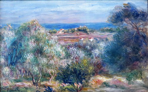 View of the Sea from Haut Cagnes, 1903, Auguste Renoir