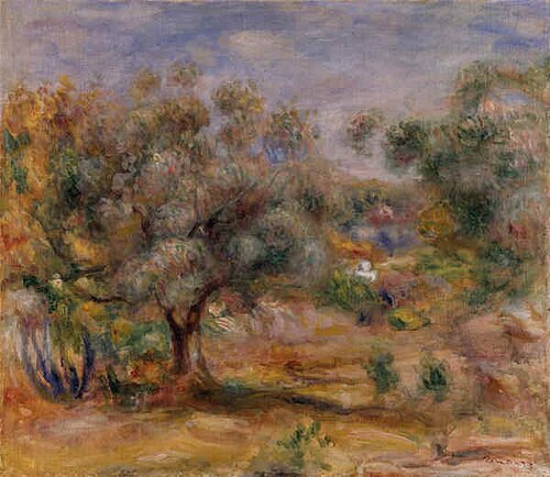 Oliviers dans le jardin des Collettes, 1910, Auguste Renoir