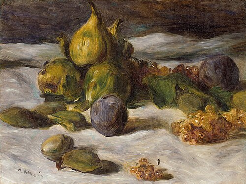 Figues et groseilles, 1871, Auguste Renoir