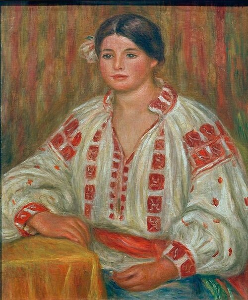 La blouse bulgare, 1890, Pierre-Auguste Renoir