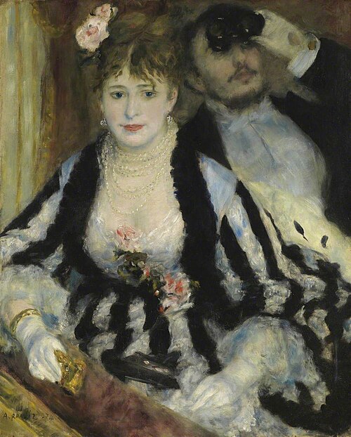 Theatre Box (La Loge), 1874, Pierre-Auguste Renoir