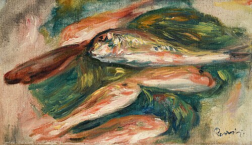 Poissons sur une feuille verte, 1915, Pierre-Auguste Renoir
