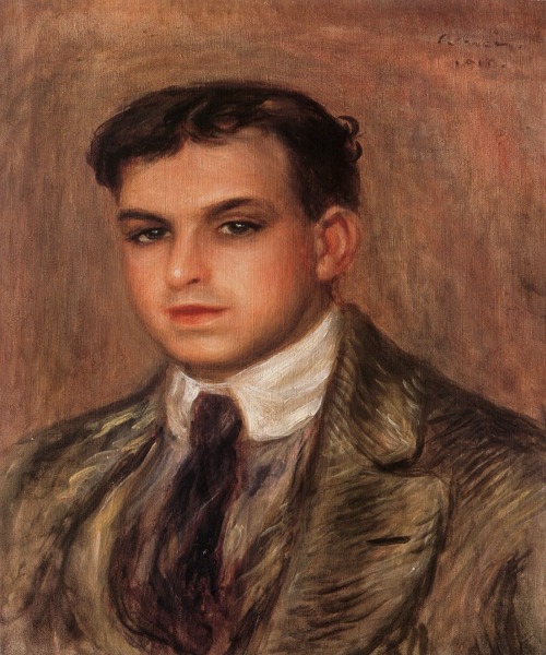 Portrait of Pierre Renoir, artist's son., 1910, Auguste Renoir