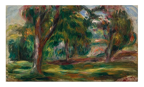 Meadow and trees, 1893, Pierre-Auguste Renoir