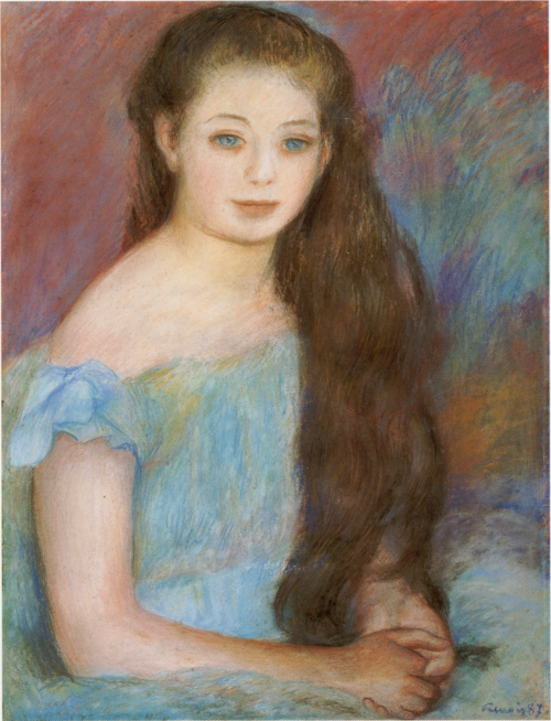 Portrait d'une jeune fille, 1887, Auguste Renoir