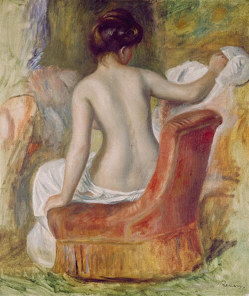 Nu au fauteuil, 1900, Auguste Renoir
