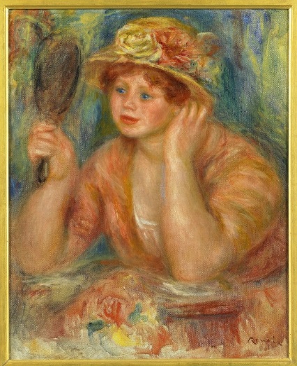 Jeune Femme au miroir, 1915, Auguste Renoir
