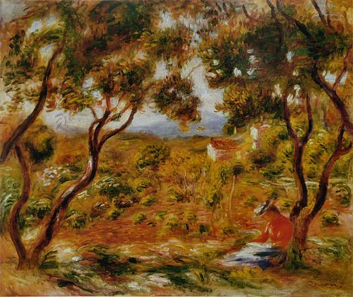 The Vineyards at Cagnes, 1908, Pierre-Auguste Renoir
