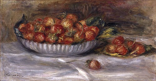 Still Life with Strawberries, 1914, Pierre-Auguste Renoir
