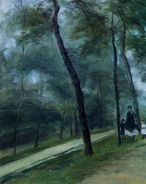 Walk in the Woods (Mrs. Le Cœur and her Children), 1870, Pierre-Auguste Renoir