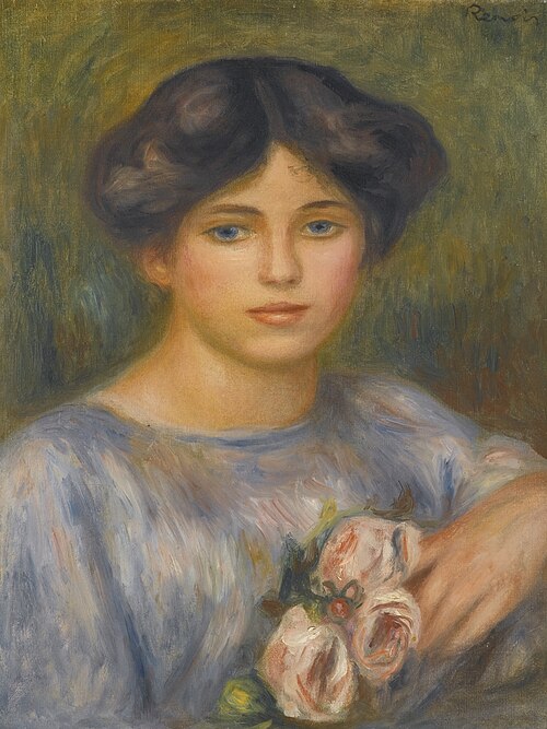 Jeune fille aux roses, 1897, Auguste Renoir