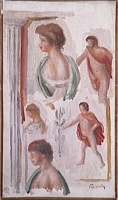 Mythologie, personnages de tragédie antique, 1895, Auguste Renoir