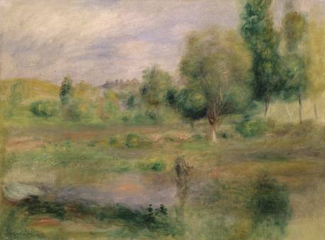 Paysage, le lac, 1890, Auguste Renoir