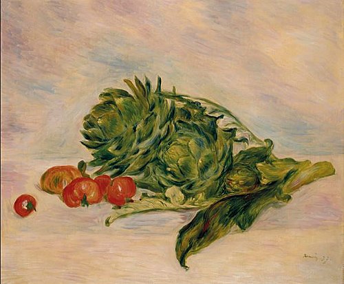 Artichauts et tomates, 1887, Pierre-Auguste Renoir