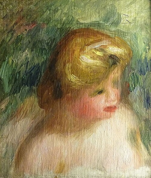 Portrait en buste d’une jeune femme, 1900, Auguste Renoir