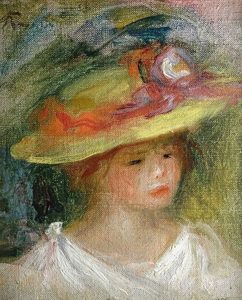 Portrait d’enfant avec chapeau, 1900, Auguste Renoir