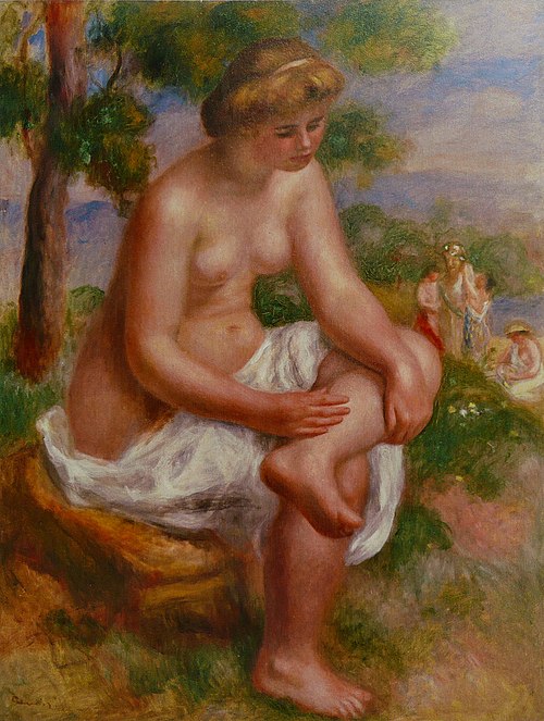 Baigneuse assise dans un paysage, dite Eurydice, 1897, Auguste Renoir