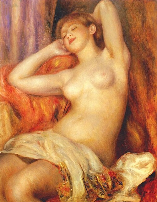 La Baigneuse endormie, 1897, Auguste Renoir