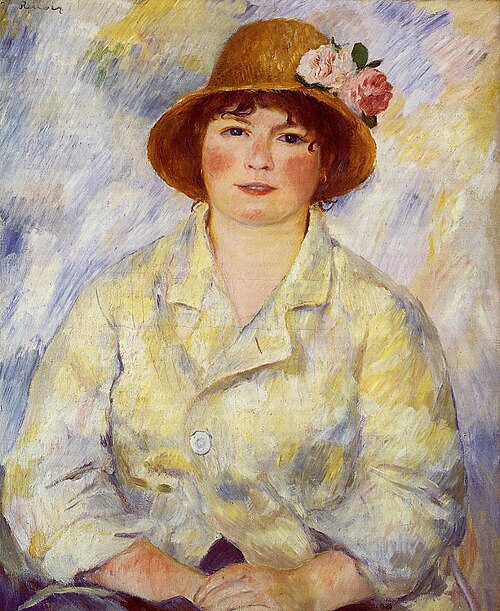 portrait de madame Renoir, 1885, Auguste Renoir