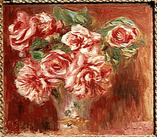 Roses dans un vase, 1890, Auguste Renoir