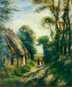 Chaumières à Berneval, 1897, Auguste Renoir