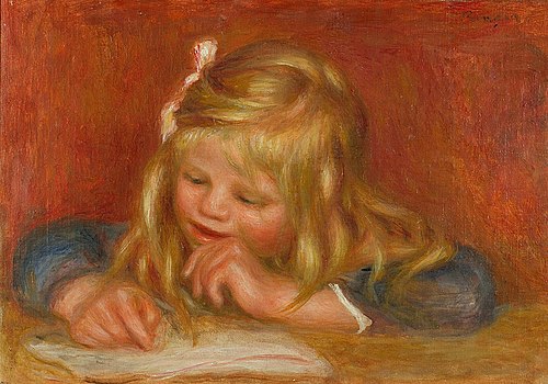 Coco Reading, 1905, Pierre-Auguste Renoir