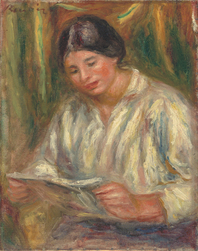 The White Reader, 1916, Pierre-Auguste Renoir