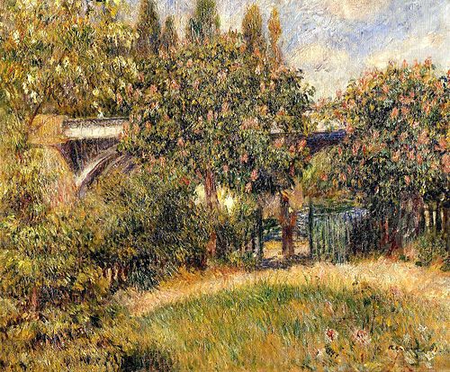Pont du chemin de fer à Chatou, 1881, Pierre-Auguste Renoir