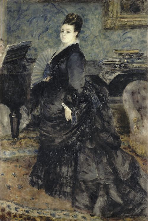 Portrait de femme, dit de Mme Georges Hartmann, 1874, Pierre-Auguste Renoir