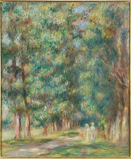 Promenade Undergrowth, 1910, Pierre-Auguste Renoir