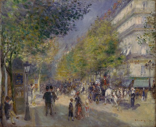 The Grands Boulevards, 1875, Pierre-Auguste Renoir