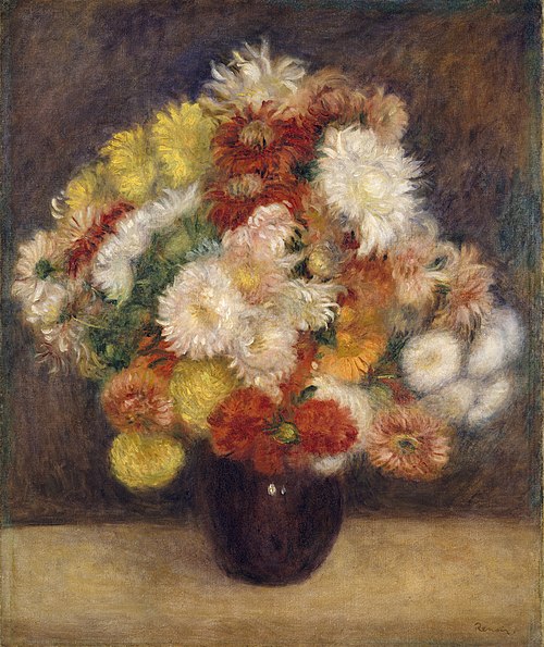 Bouquet of Chrysanthemums, 1881, Pierre-Auguste Renoir